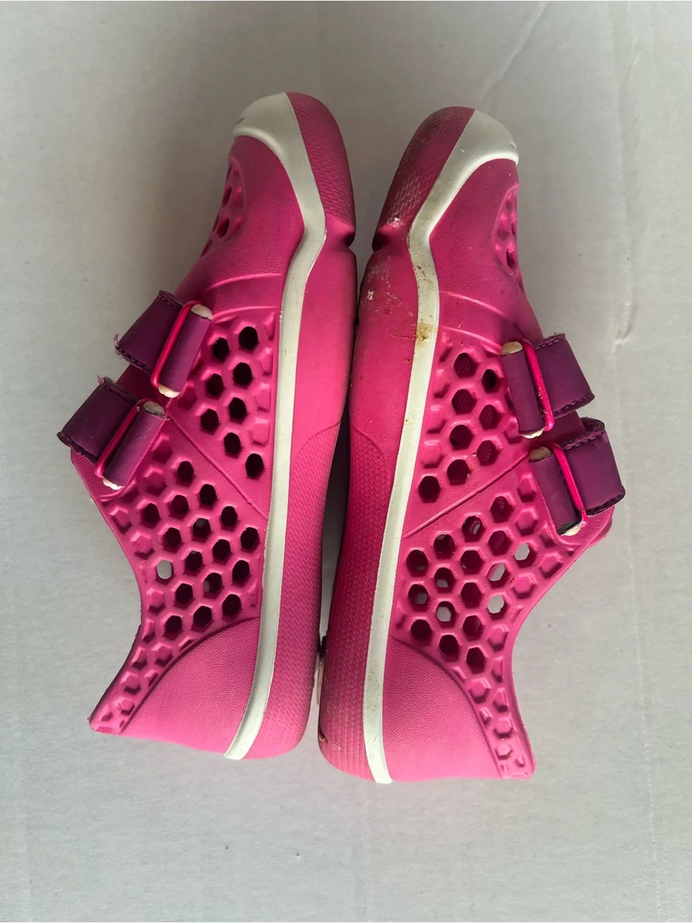 PLAE Kids Water Shoes in Bright Pink with White Soles